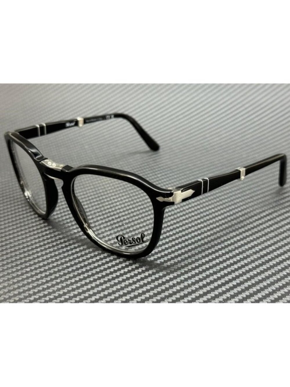 New Persol Men Black Eyeglasses 52-21-140
